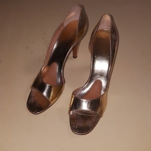 Andrew Geller Sexy Gold Pumps